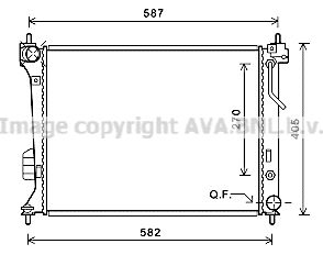 AVA QUALITY COOLING Radiaator,mootorijahutus HY2428